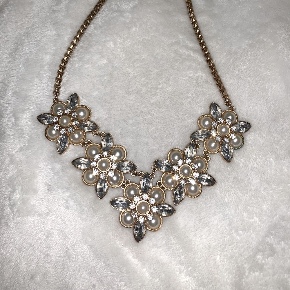 Gorgeous Pearl and CZ Necklace